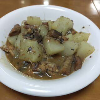 缶詰で簡単!!サバ大根